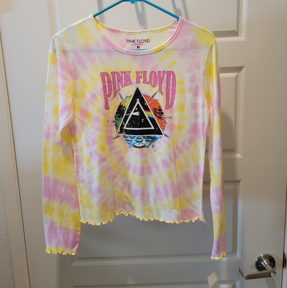 Junior's Medium Pink Floyd Long Sleeve Shirt NWT